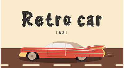 Business card for retro taxi branding gabby graphic design logo