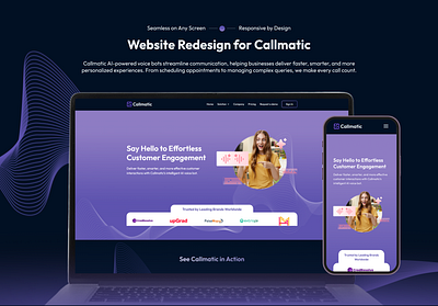 Callmatic - Website brand branding graphic design ui website