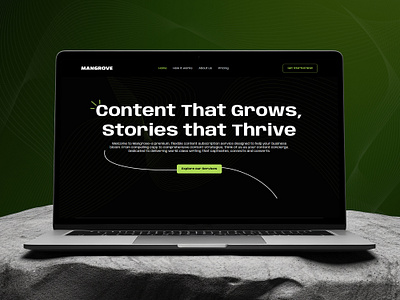 Content That Grows Mangrove Design design figma figma design ui ux web design