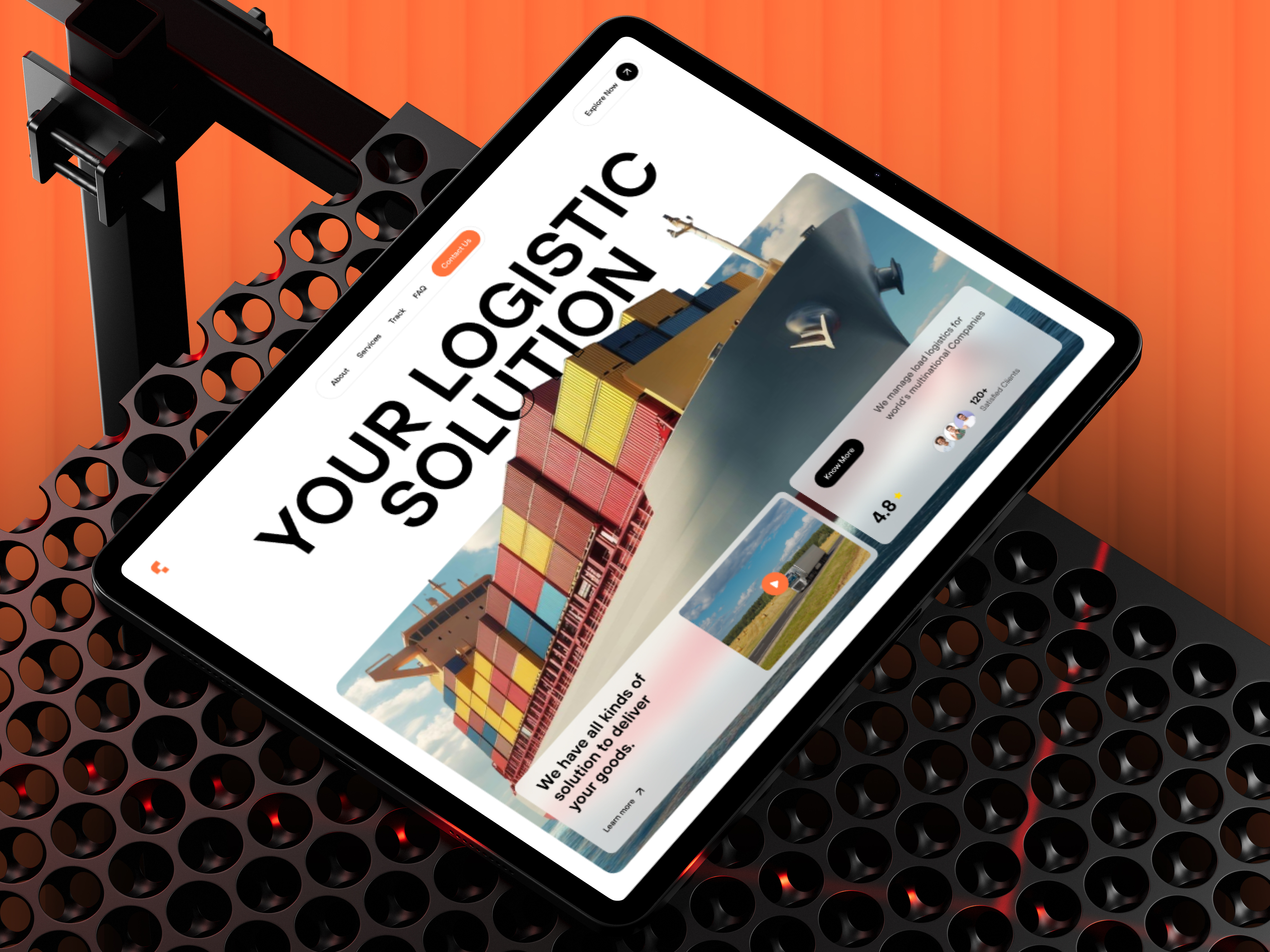 Example of Transportation Website Design