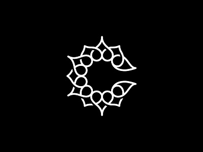 C+Flower c flower logo mark nina plant symbol