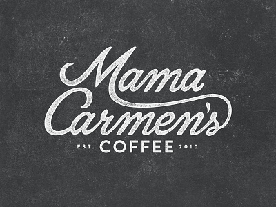 Mama Carmen's Coffee arkansas branding coffee logo mama carmens coffee retro samuelgrayart type typography vintage