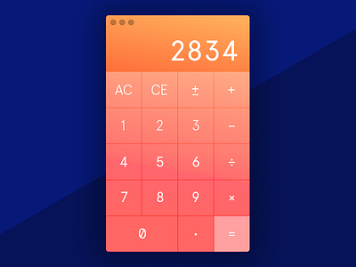 Calculator calculator dailyui desktop ui