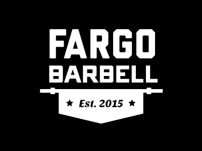 Fargo Barbell Banner banner barbell crossfit fargo gym logo weightlifting