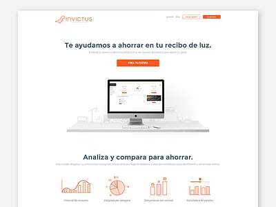 Invictus Proposal app invictus landing orange proposal web