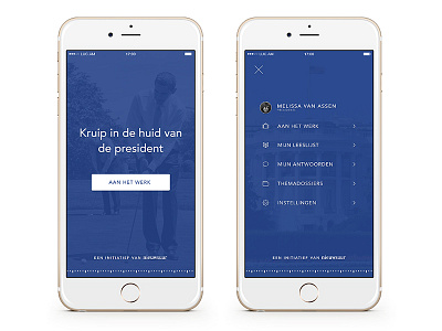 News broadcaster app app design ios menu mobile news nieuwsuur sketch style visual