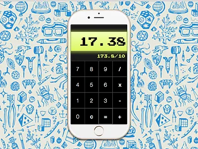 Calculator - DailyUI 004 1738 calculator daily ui dailyui ui