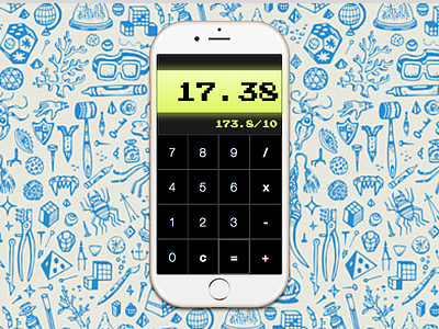 Calculator - DailyUI 004 1738 calculator daily ui dailyui ui