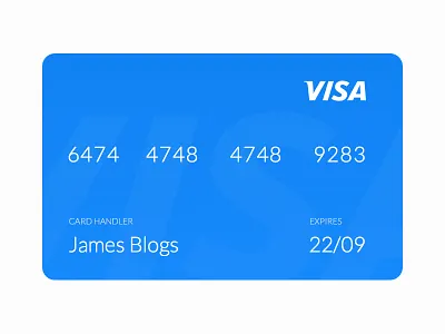 Card credit card payment ui visa