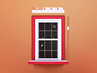 Another Browser Window browser chrome cursor frame internet metaphor search simile tabs website window windowsill