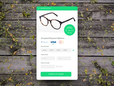 Day 002 - Credit Card Checkout checkout days design flat ui ux