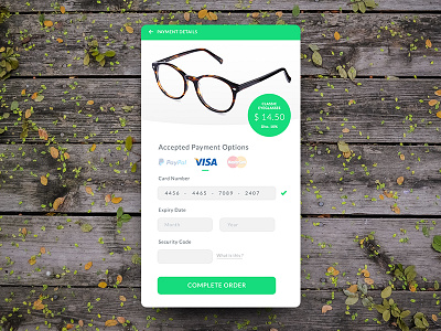 Day 002 - Credit Card Checkout checkout days design flat ui ux