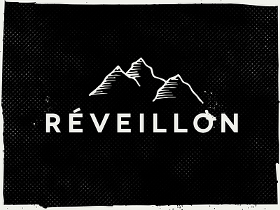 Réveillon awake distressed grunge illustration ink mountains sketch splat texture