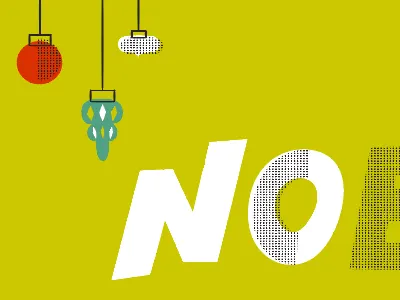 Noel christmas doodle festive greetings holidays illustration illustrator type typography
