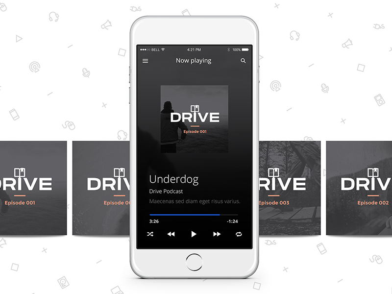 Drive Podcast Branding branding cover podcast