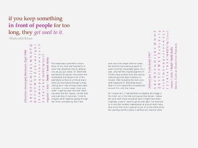 Font Resource Book Spread book color fonts layout resource typefaces typography