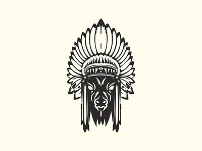 Deer Osceola animal brand bussines clubs deer head deer osceola elegant exclusive forest indians logo nature