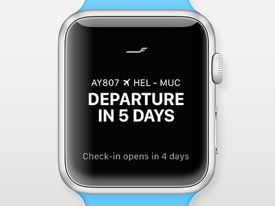 Finnair Apple Watch aero apple watch aviation finnair ios mobile ux