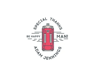 Thanks for the invitation! beer invite logo man thanks