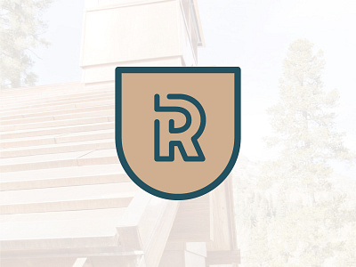 Hammering away... branding clean copper identity logo logo design mark metal r sheet metal shield