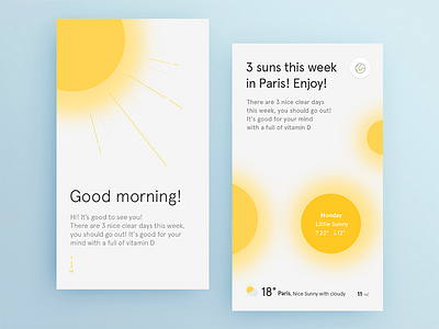 Sunlight app context mobile sun ui ux weather