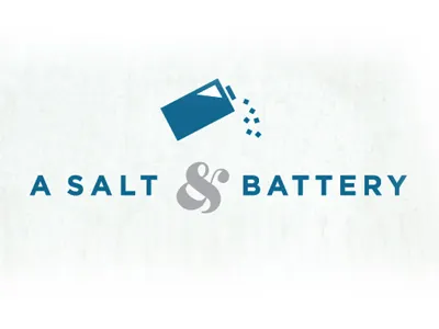 A Salt & Battery Logo battery logo salt