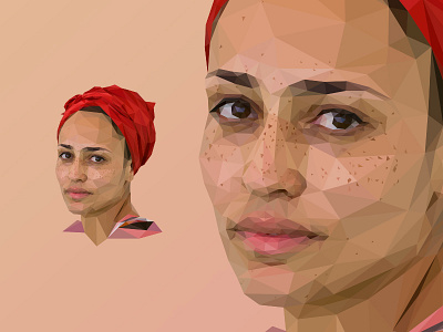Zadie Smith author colors lopoly lowpoly lowpoly portrait magazine smith zadie