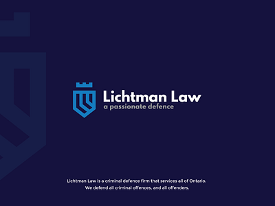 Lichtman Law crest defence l law royal shield