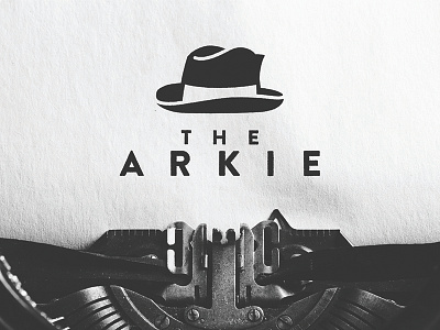 The Arkie arkansas arkie clean fedora hat hipster logo minimal newspaper press vintage