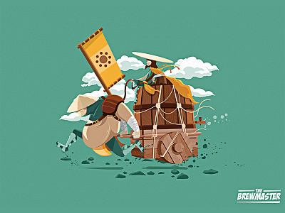 The Brewmaster character design illustration illustrator vector