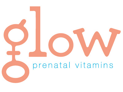 Glow Prenatal Vitamin Logo logo medical pregnancy prenatal vitamin