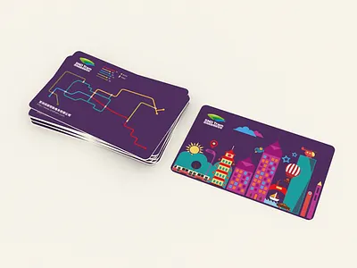 Tram Card city illustrator metro subway suzhou tram card