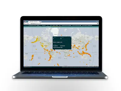 Seismoview : Real Time Earthquake Visualisation css data visualisation earthquakes google maps html interactive javascript usgs web design