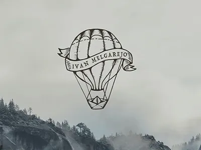 Sky & Sea branding handdrawn illustration logo oldschool