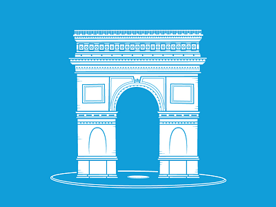 Arc de Triomphe arc champs de elysees france illustration paris triomphe