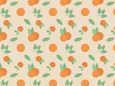 Vintage Florida Oranges Pattern design floral floral pattern florida food illustration illustrator oranges pattern surface design vector vintage