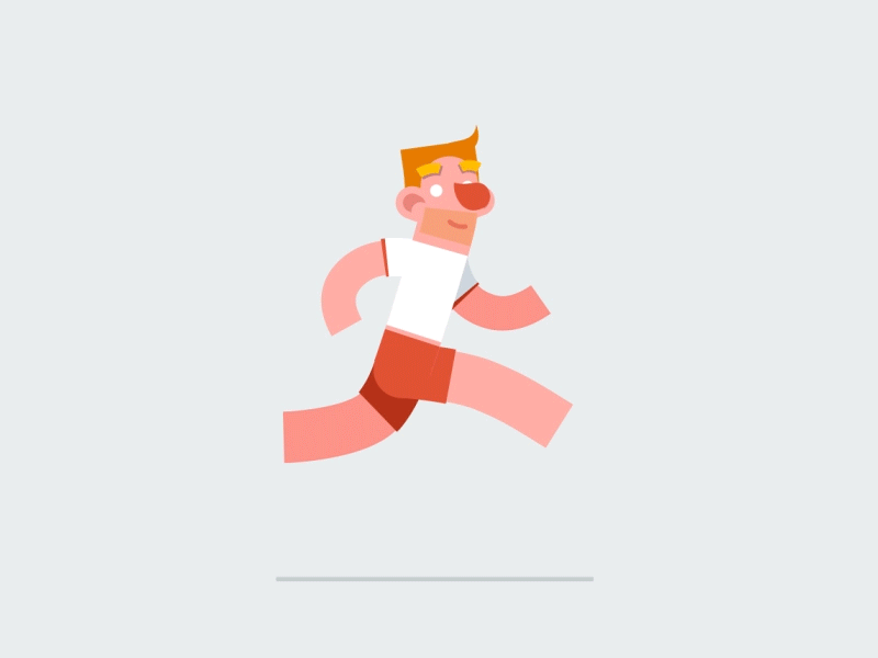 Football Player animation character football football player game gif loop man motion runner soccer flat sport