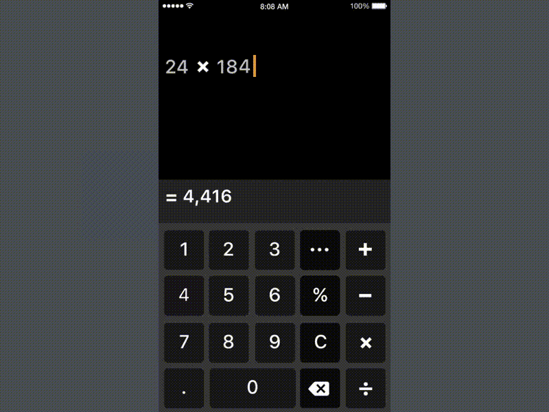 Daily UI #004 calculator dailyui