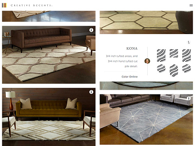 New Rug Site Coming Soon masonry grid serif web