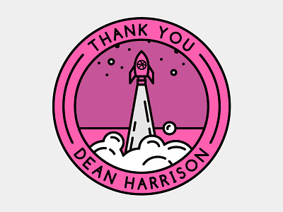 Thank You - Blasting Off first first shot firstshot illustration shot thank you vector