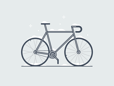 Morning Routine art artcrank bike icon illustration minneapolis screen print snow