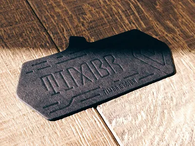 TIMBR Business Card business card diecut french paper letterpress log wood