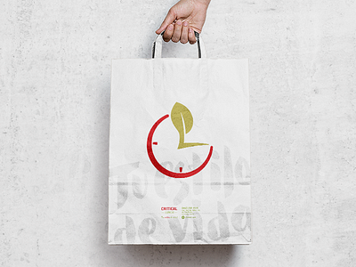 Tu estilo de vida bag handtype kraft lettering logo logotype mockup packaging togo type typography