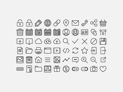 Web Icons Set icon pack set ui web