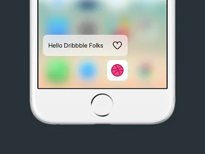 hello 3dtouch app dribbble icon ios