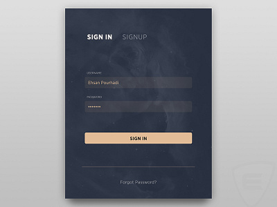 Sign in Modal dailyui whitespace