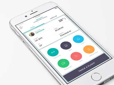 Airport app mock airport ios white