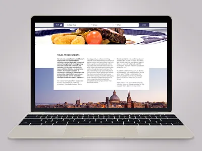 Travel website design. design peek sneak travel website