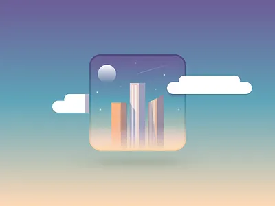 Day 005: App Icon app icon city illustration sketch sketchapp town townsy