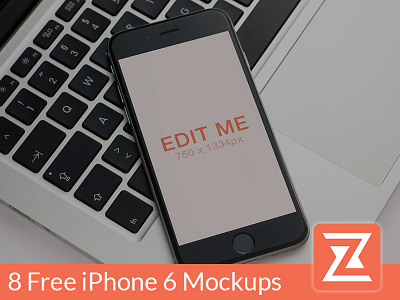 8 Free iPhone 6 Mockup Bundle bundle free freebie iphone iphone 6 mockup office psd